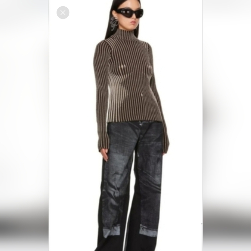 Jean Paul Gaultier Waist Snatching Metallic morphing jumper..😍
